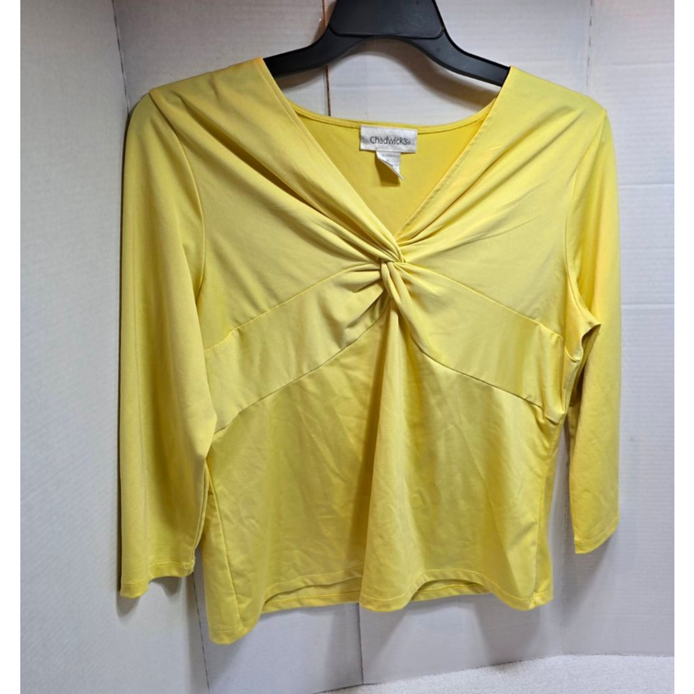 Women's Chadwick's Yellow Long Sleeve Tee XL